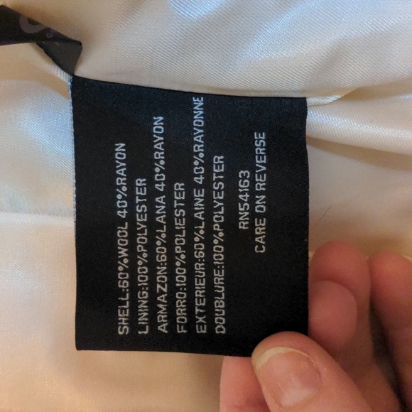 Nine West size 8 lined Wool knee length dress jacket - Picture 12 of 16